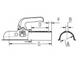 Cuplă remorcare pentru remorcă auto Knott K14A fi 50 mm N-3