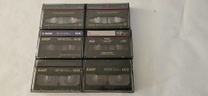 CASETA VIDEO BASF HI8 SI MAXELL 8 MM . LOT 6 BUCATI , FOLOSITE .