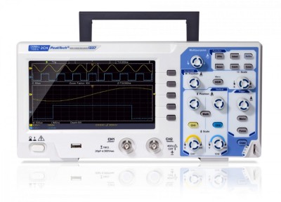 Osciloscop digital PKT-P1335 Ch: 2; 20MHz; 100Msps; 10kpts; LCD TFT 7&amp;quot;; 15W proiectat pentru Functia Autoscale foto