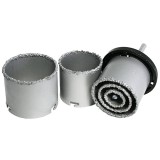 Sada vyrez&aacute;vačov s un&aacute;&scaron;ačom HT01-4001, 33-53-67-73-83 mm, diamantov&eacute; korunky