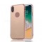 Husa Apple iPhone X, tip oglinda Rose-Gold