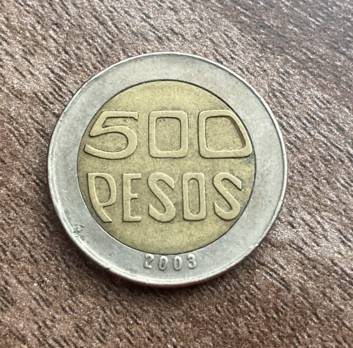 C50 - Moneda foarte veche - Columbia - 500 pesos - 2003