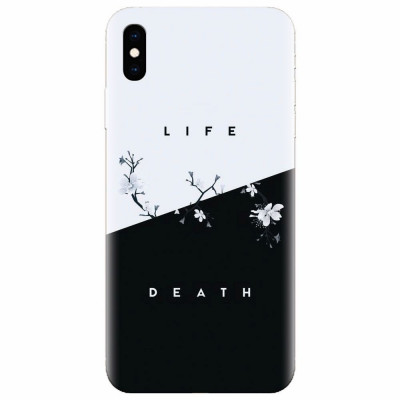 Husa silicon pentru Apple Iphone XS Max, Life Vs Death foto