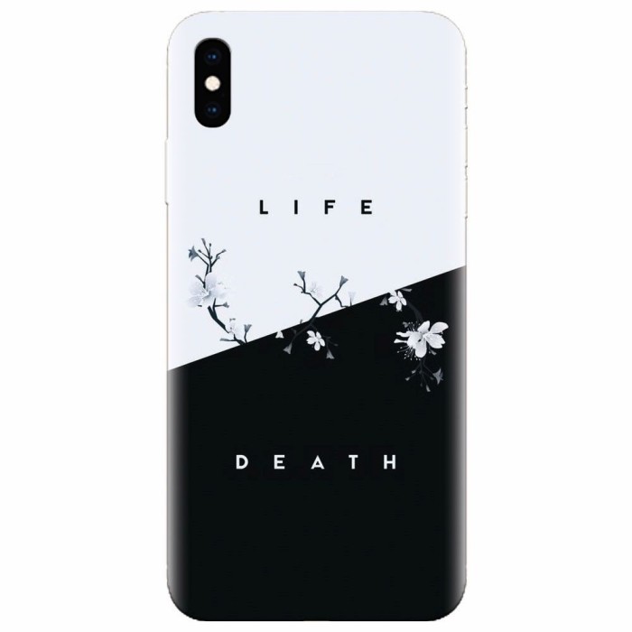 Husa silicon pentru Apple Iphone XS Max, Life Vs Death