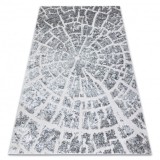 Covor MEFE modern 6185 Copac Lemn - structural două niveluri de l&acirc;nă gri , 240x330 cm