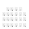 Set 22 carlige adezive transparente, rezistente, multifunctionale, plastic, metal