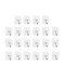 Set 22 carlige adezive transparente, rezistente, multifunctionale, plastic, metal