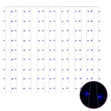 Instalatie lumini tip perdea 300 LED albastru 3x3 m 8 functii