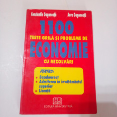 1100 TESTE GRILA SI PROBLEME DE ECONOMIE CU REZOLVARI ~ C-TIN. & AURA GOGONEATA