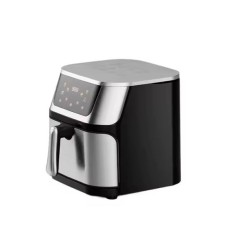 Friteuza cu aer cald, capacitate 10 L, display digital, 6 func?ii de gatire, argintiu foto