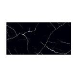 Gresie exterior / interior portelanata Nero Marble, 60 x 120 cm, negru, lucioasa, aspect marmura