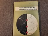 N N MIHAILEANU COMPLEMENTE DE GEOMETRIE SINTETICA