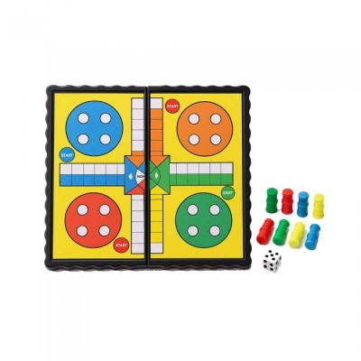 Joc Mini Ludo Portabil &amp;ndash; Board Game Compact pentru Copii si Familie 13 x 7 cm foto
