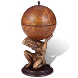 Cumpara ieftin Bar tip glob, suport sticle de vin cu aspect Atlas 42x42x85 cm