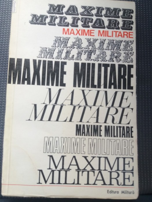 MAXIME MILITARE