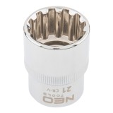 Tubulara 12 puncte 1/2, 21 mm, otel crom vanadiu NEO TOOLS