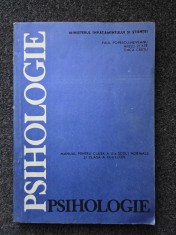 PSIHOLOGIE MANUAL CLASA A X-A - Popescu-Neveanu, Zlate, Cretu