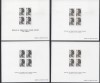 France - Definitive Issue 4 x PROOFS ESSAYS MNH W.007, Nestampilat