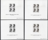 France - Definitive Issue 4 x PROOFS ESSAYS MNH W.007, Nestampilat