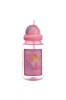 Sticlă de apă din plastic, Prințese, 400 ml, Multicolor, Pai &icirc;ncorporat, Fete, Oem