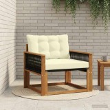 vidaXL Set de canapele de exterior Lemn solid de Acacia și Textilene 3438890