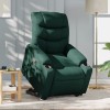 VidaXL Fotoliu rabatabil ridicare pe verticală, verde &icirc;nchis, textil