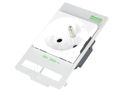 Soclu tip E 250VAC 16A IP20 pe panou foto