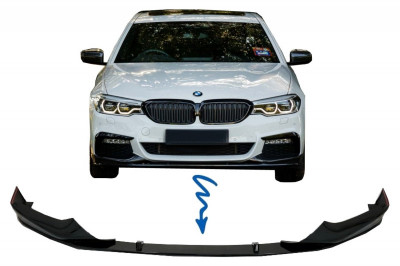 Prelungire Bara Fata Negru Lucios BMW Seria 5 G30 G31 (2017-2019) M Sport Design Performance AutoTuning foto