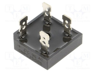 Punte redresoare monofazat DC COMPONENTS Urmax 50V 25A MBR-25 foto