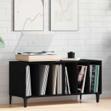 VidaXL Cabinet pentru &icirc;nregistrări Stejar negru - 100x38x48 cm Fabricat din lemn prelucrat