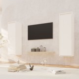 Gossi dulapuri de perete, 2 buc., 30x30x100 cm, lemn masiv de pin