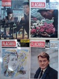 Lot 4 reviste Flacăra 16/1962 24/1964 15/1965 și 40/1965