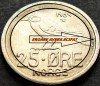 Moneda 25 ORE - NORVEGIA, anul 1969 * cod 5321 = A.UNC - EROARE SCIFATA, Europa