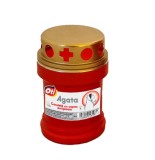 Candela cu capac antiploaie Agata, Timp de ardere 15h
