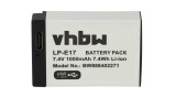 Baterie Canon LP-E17 - 1000mAh, 7.4V, Li-Ion cu mufa USB C, VHBW