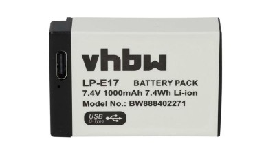 Baterie Canon LP-E17 - 1000mAh, 7.4V, Li-Ion cu mufa USB C foto