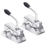 Cumpara ieftin Cleme roata de manevra, 2 buc., 13,5x6,5x14 cm, otel galvanizat