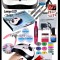 kIT SET unghii false PANDA-set manichiura Lampa led,gel uv,FREZA ELECTRICA Pila