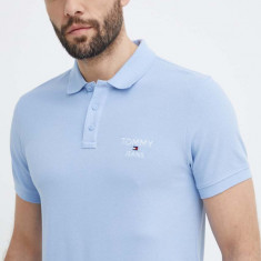 Tommy Jeans polo de bumbac cu imprimeu, DM0DM18927