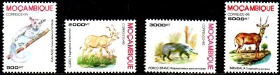 Mozambic 1995 - Fauna 4.v.neuzat,perfecta stare(z) foto