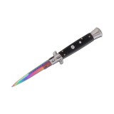 Cumpara ieftin Cuțit pliabil cu arc, DEPOX&reg;, design italian clasic, husă inclusă, 22 cm, multicolor