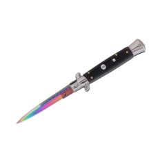 Cuțit pliabil cu arc, DEPOX&reg;, design italian clasic, husă inclusă, 22 cm, multicolor
