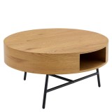Cumpara ieftin Masuta stejar negru Tarmon 80x42 cm