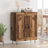 vidaXL Bufet Lemn Vechi 69,5 x 34 x 90 cm Lemn Ingineresc și Fier 881597
