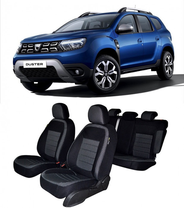 Set huse scaune dedicate Dacia Duster III (2021-2024) Bancheta fractionata