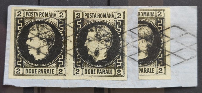 Romania 1866 - Fragment plic Carol l cu Favoriti