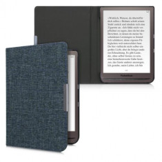 Husa pentru PocketBook InkPad 3/InkPad 3 Pro, Textil, Albastru, 46775.04 foto