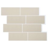 vidaXL Placă de metrou 10 pcs Bej 29 x 21 cm Poliuretan și PET 42046153