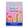 Huse Depozitare Paltoane, Bag it, Transparente, Set 4 Bucăți, 65x120 cm, Oem