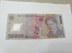 bancnota romania 50000 lei 2003 polymer foto